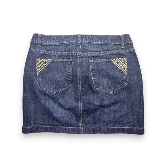 Route 66 Classic Fit Blue Denim Mini Skirt Size 6 - Picture 6 of 6